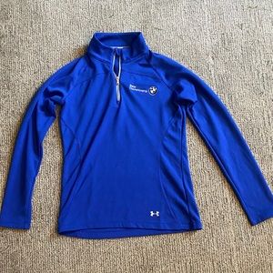 This is a youth large blue under armor BMV quarter zip that’s barley worn!